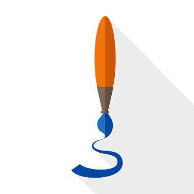 Düz boya fırça simgesini