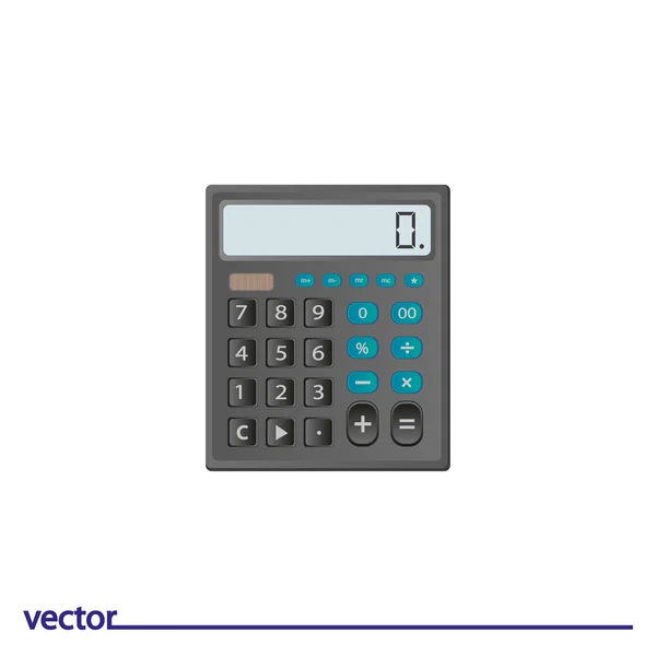 Flat Icon of calculator — Stock Vector