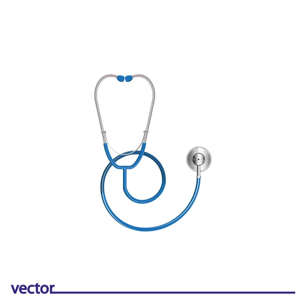 Icône plate de stéthoscope — Image vectorielle