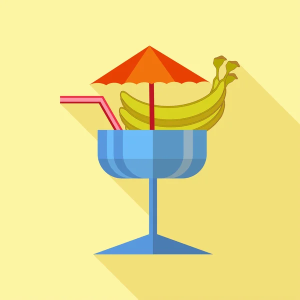 Flat Icon of cocktails — Stock Vector