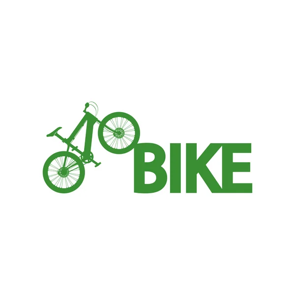 Logo Bisiklet düz simgesi — Stok Vektör