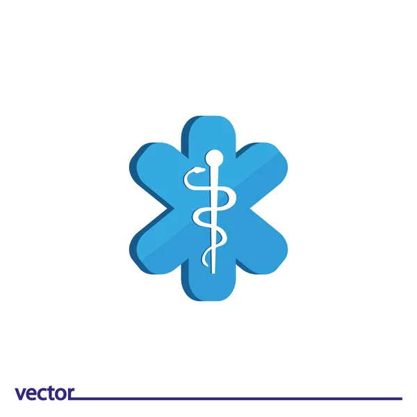 Flat Icon of medical symbol — Stock Vector