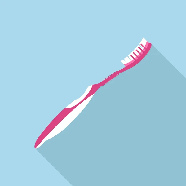 Icône plate de brosse à dents — Image vectorielle
