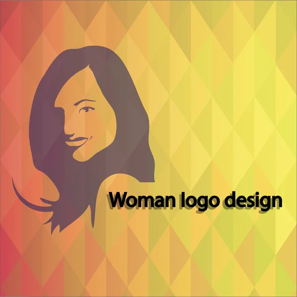 Icono de logo mujer — Archivo Imágenes Vectoriales