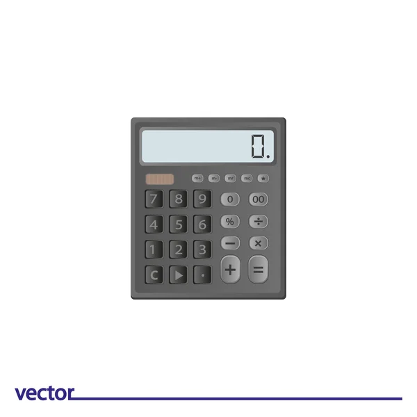 Platte pictogram van calculator — Stockvector