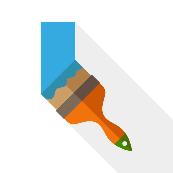Flad ikon af Paint børste – Stock-vektor