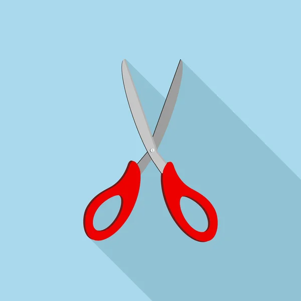 Flat Icon of scissors — Stock Vector