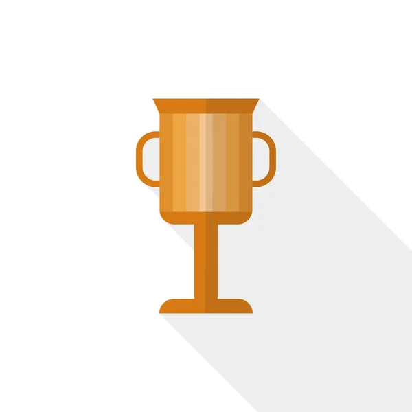 Плоская икона кубка победителя — стоковый вектор