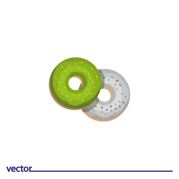 Icône de beignets glacés — Image vectorielle