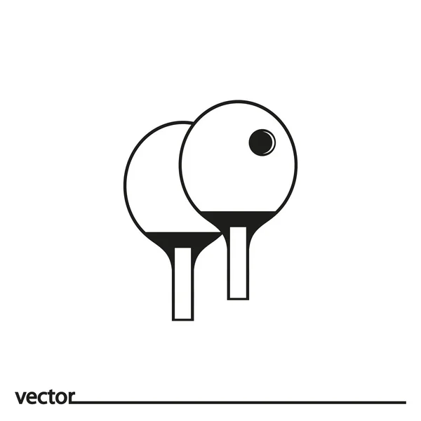 Icono de tenis de mesa — Vector de stock