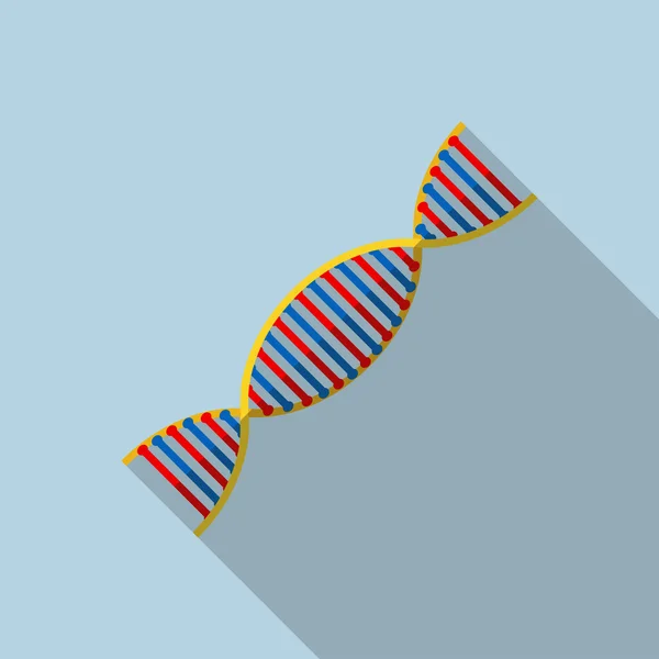 Icono plano de ADN — Archivo Imágenes Vectoriales