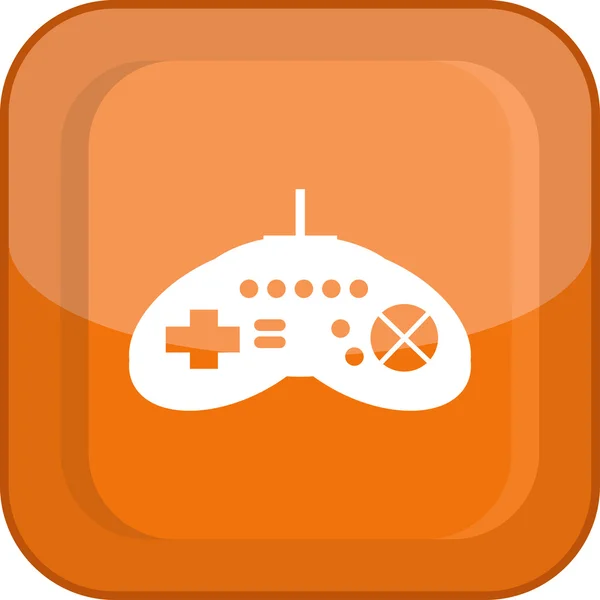 Icono plano de joystick — Vector de stock