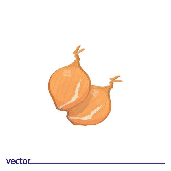 Icon of fresh onion — Stock Vector