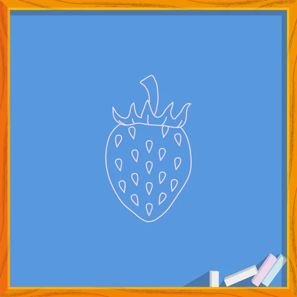 Icono de fresas. Aislado — Archivo Imágenes Vectoriales