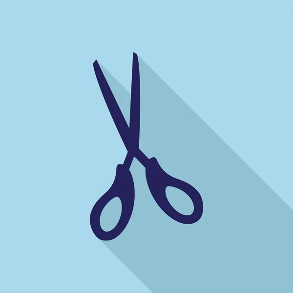 Flat Icon of scissors — Stock Vector