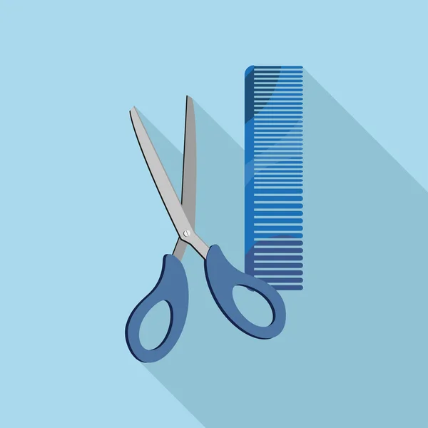 Flat Icon of scissors — Stock Vector