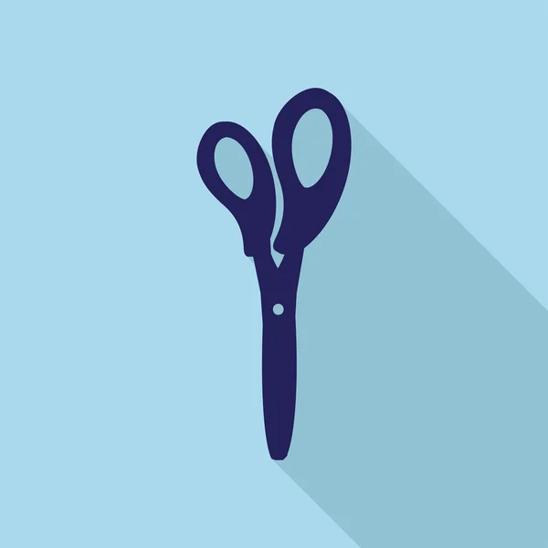 Плоска ікона ножиці — стоковий вектор
