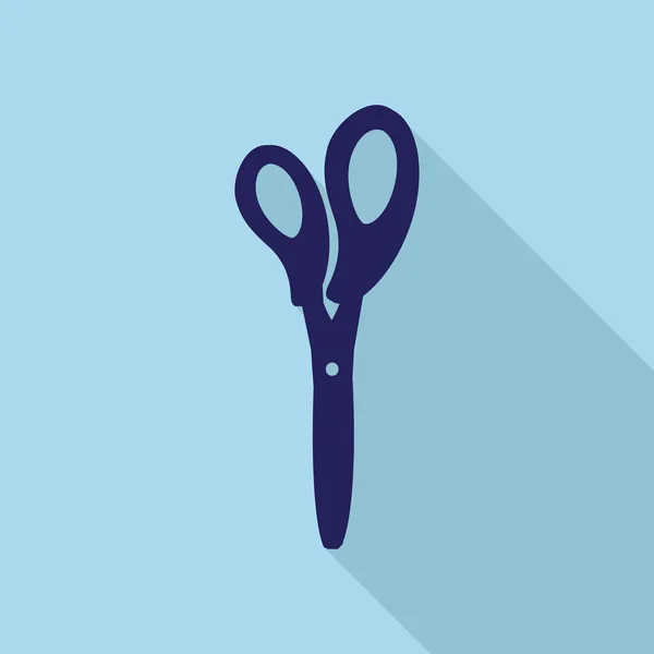 Flat Icon of scissors — Stock Vector