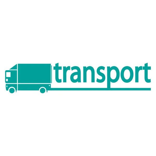 Płaskie ikona logo transportu — Wektor stockowy