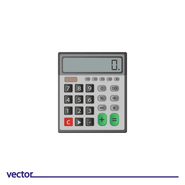 Flat Icon of calculator — Stock Vector