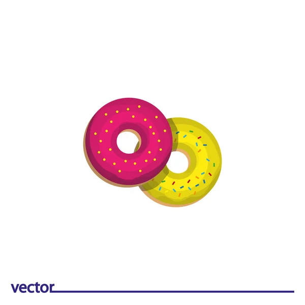 Icon of glazed donuts — Stock Vector