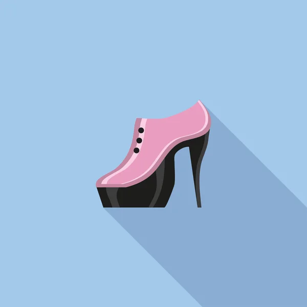 Icona piatta di scarpe moda — Vettoriale Stock