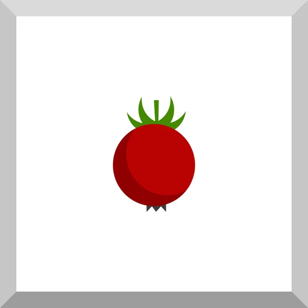 Flad ikon for tomat – Stock-vektor