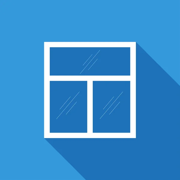 Flat Icon of window — Stock Vector