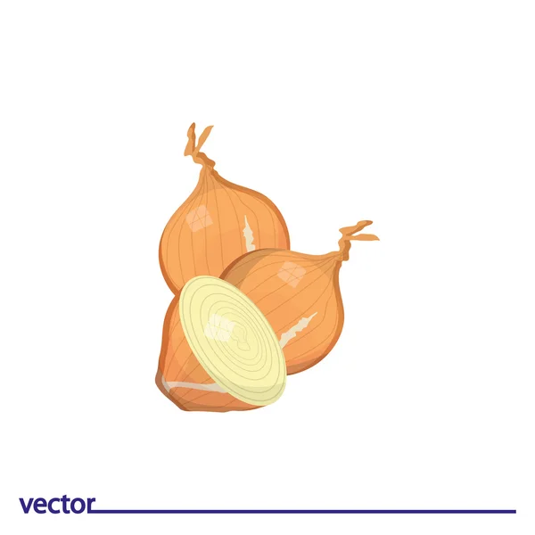 Icono de cebolla fresca — Archivo Imágenes Vectoriales