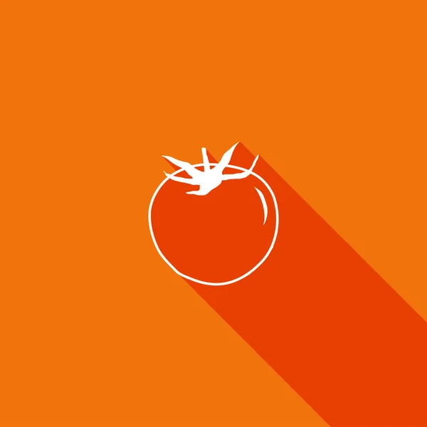Плоская икона помидоров — стоковый вектор