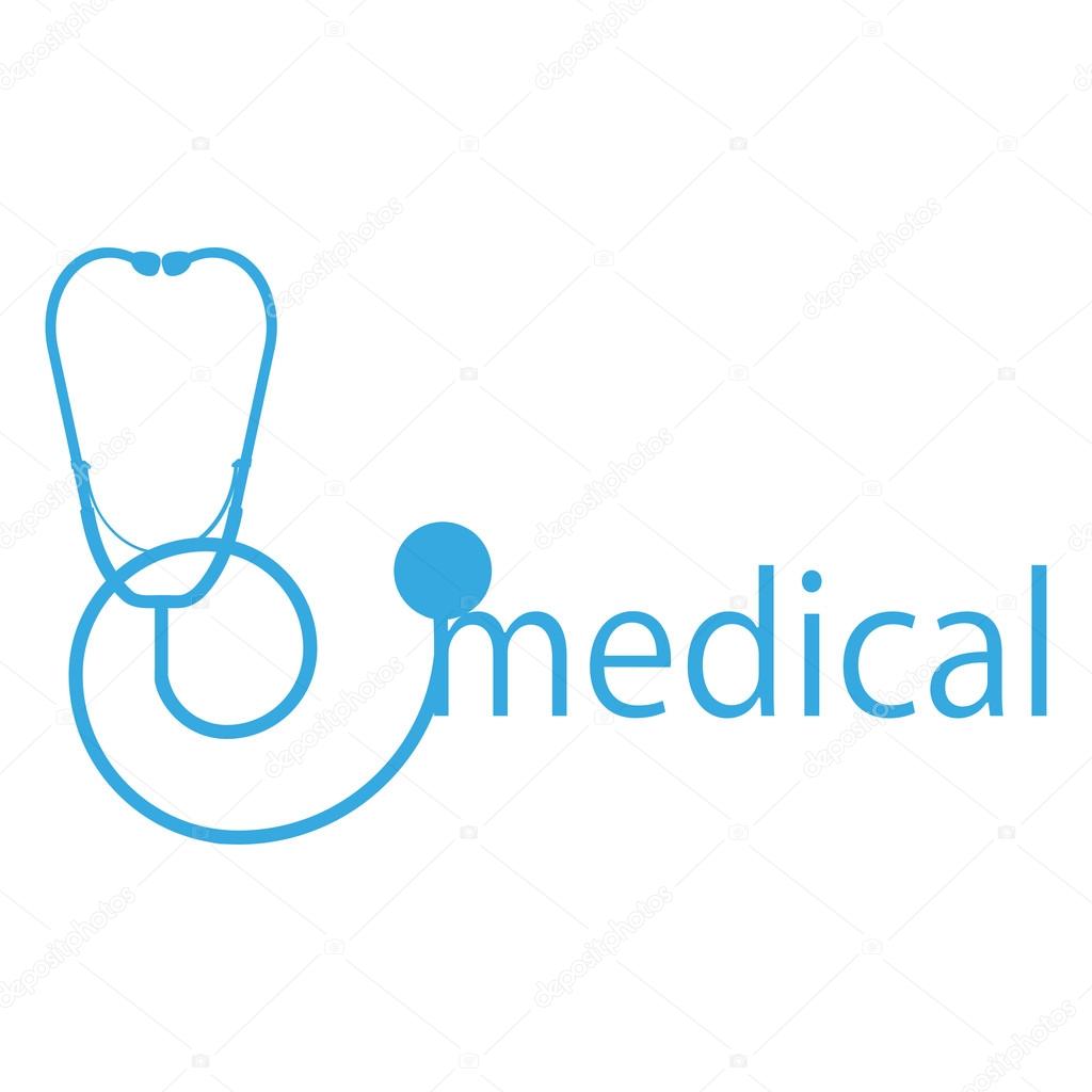 Flat Icon of logo medical
