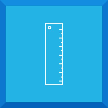 Cetvelin düz simgesi