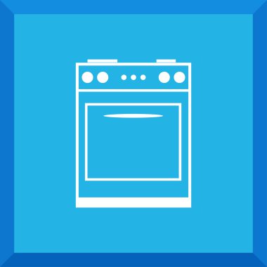 Gaz Soba düz simgesi