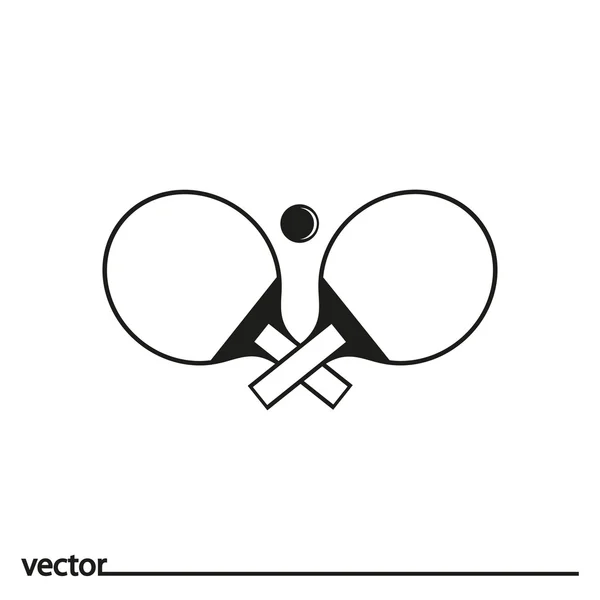 Icono de tenis de mesa — Vector de stock