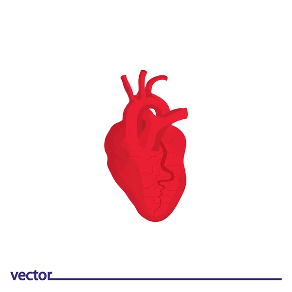 Lapos ikon szív — Stock Vector