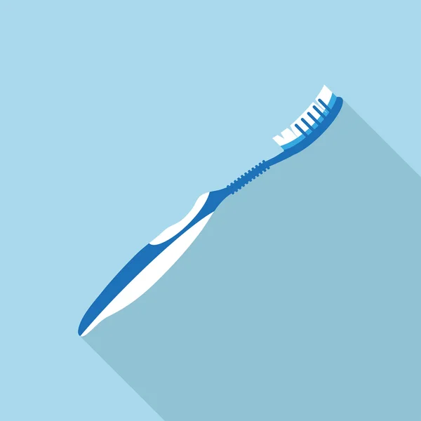 Platte pictogram van tandenborstel — Stockvector