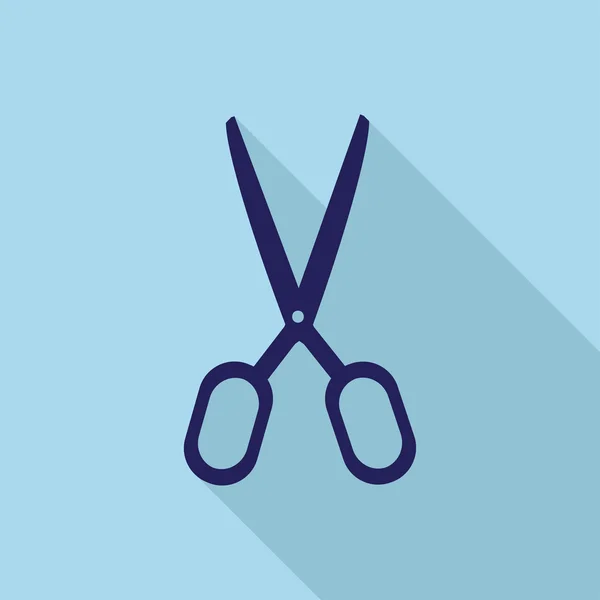 Flat Icon of scissors — Stock Vector