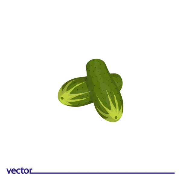 Icon of cucumber. Isolated — Stock Vector