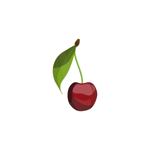 Icon of one cherry — Stock Vector