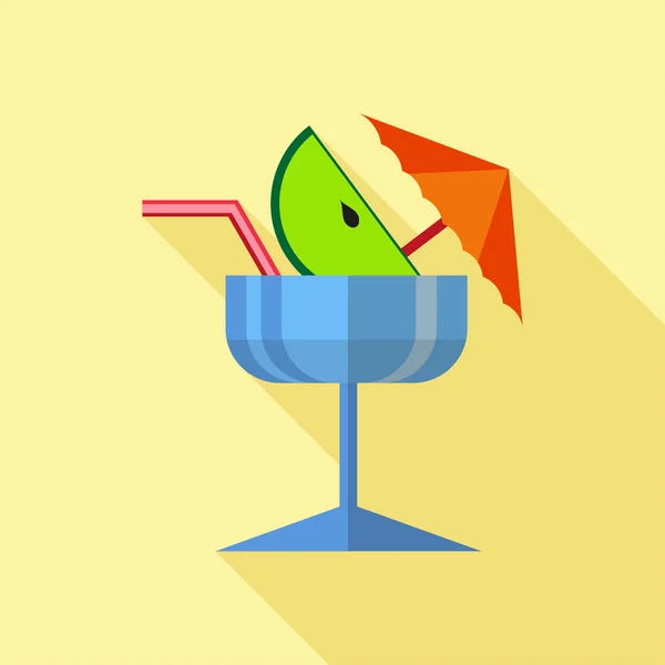 Flat Icon of cocktails — Stock Vector