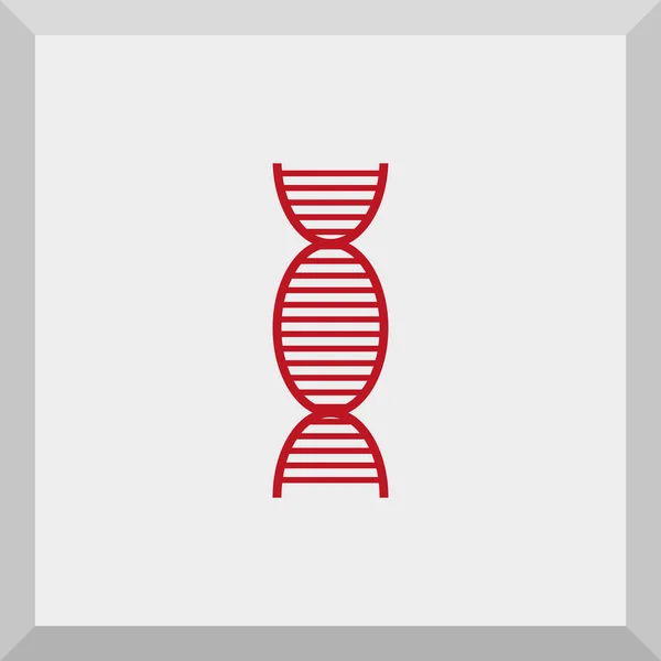 Flat Icon of DNA — Stock Vector