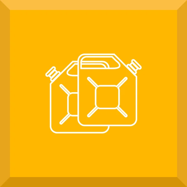 Flat Icon of jerrycan — Stock Vector