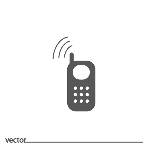 Flat Icon of cell phone — Stock Vector