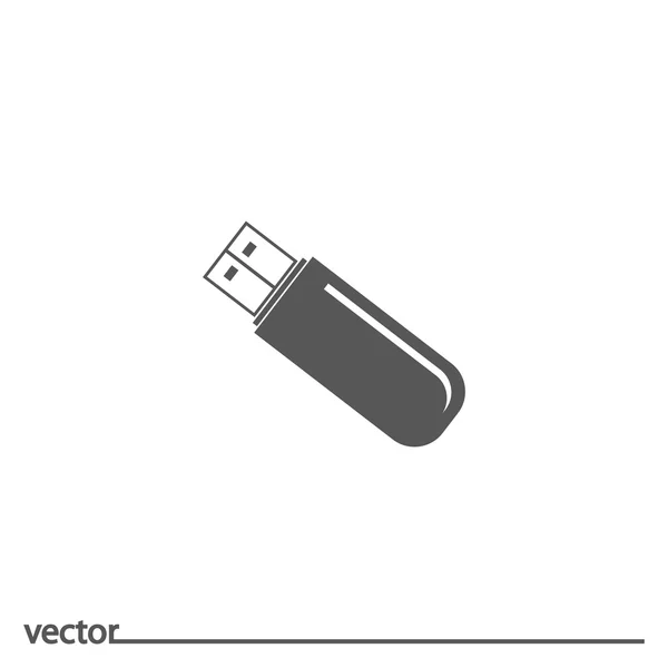 Icon of USB flash drive — Stock Vector