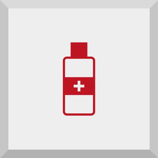 Icône plate de médicament — Image vectorielle