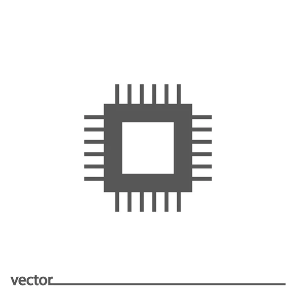 Icône plate des cycles CPU — Image vectorielle