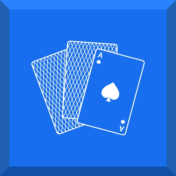 Icon of playing cards — Stock Vector
