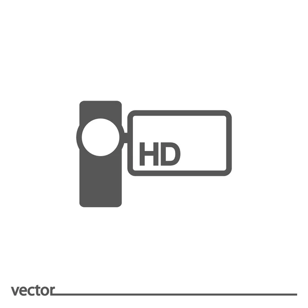 Flache Ikone des Camcorders — Stockvektor