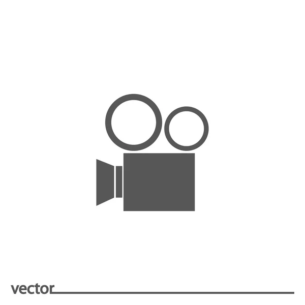 Platte pictogram van camcorder — Stockvector