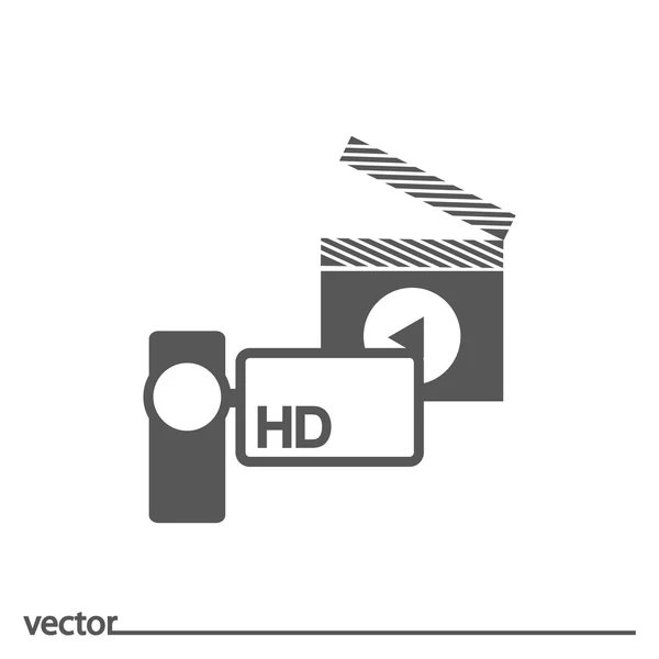 Icône plate du caméscope — Image vectorielle